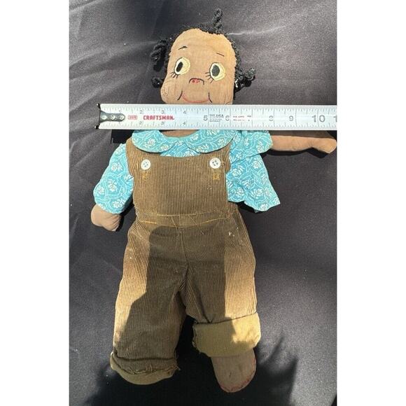 Antique Handmade African American Girl doll from Simplicity Pattern Cute! - Picture 6 of 10